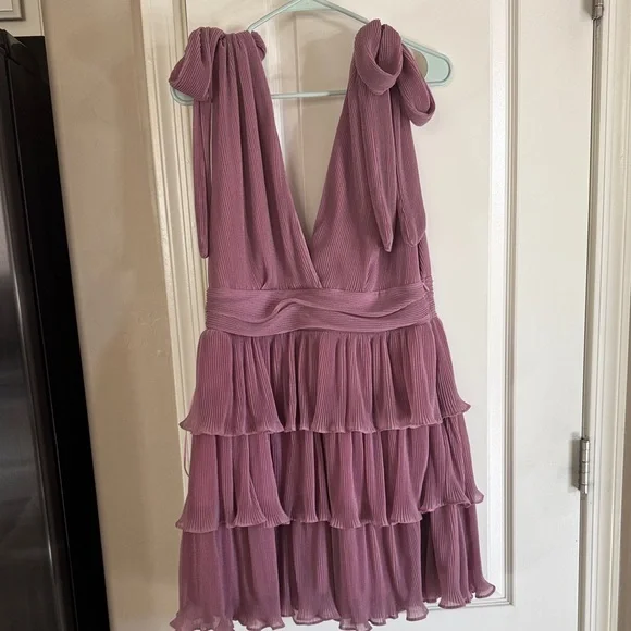 Petal & Pup Dusty Pink Ruffle Mini Dress L NWT - Picture 6 of 9